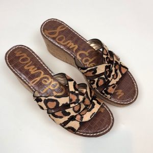 SAM EDELMAN RAYNERE PONY HAIR WEDGE